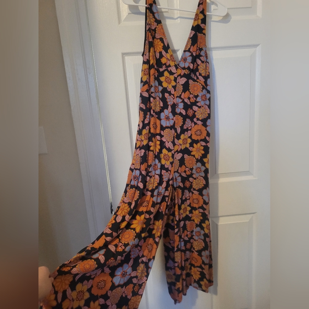 Modcloth Floral Jumpsuit
